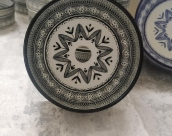 Lavabo de cerámica marroquí pintado a mano. Lavabo personalizable. Vasque artisanale