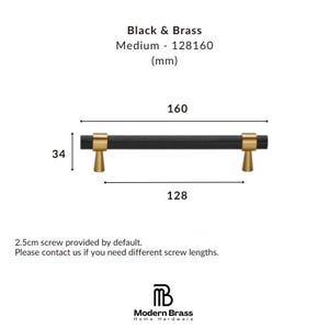Solid brass T-bar pulls with a smooth matte gold finish and conical mounting bases.