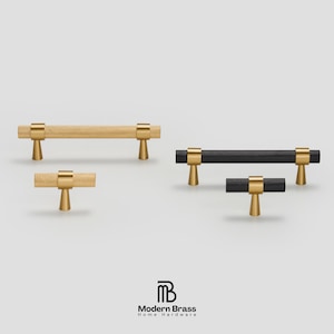 Heavyweight solid brass appliance pulls featuring a sophisticated "jewelry-like" fluted grip.