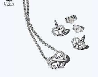 Pandora Infinity Heart Jewellery Set - Gift Edition