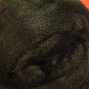 Llama Roving, Black De-haired Baby Llama Top, 100 grams of super soft baby Llama, a dream to spin