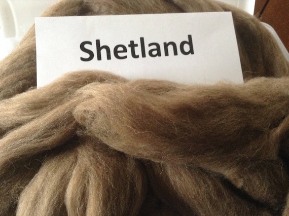 Grey Shetland Top 100 grams of Shetland top from the United Kingdom Shetland Roving great for spinning or felting