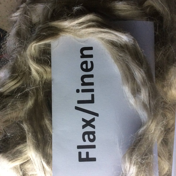 Flax/linen roving, Linen Flax Top, All natural plant based spinning fiber, This fiber would be considered Vegan