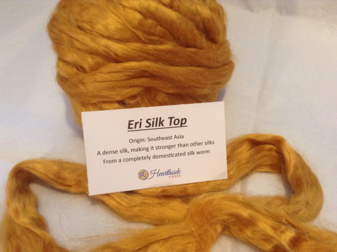 Eri Red Silk Roving, 100grams of Silk Top, Great for Spinning Etsy