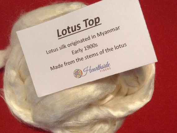 Lotus roving, lotus top - 100 grams of plant based fiber, great vegan spinning fiber