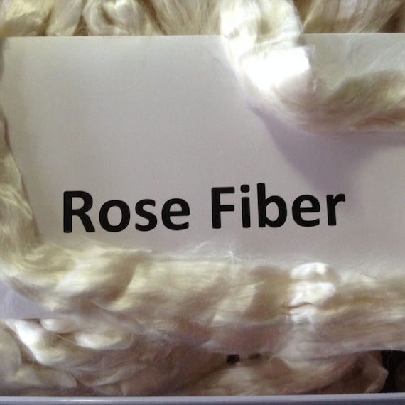 Rose roving, rose top - 100 grams spinning fiber made from rose bushes, great vegan fiber for spinning