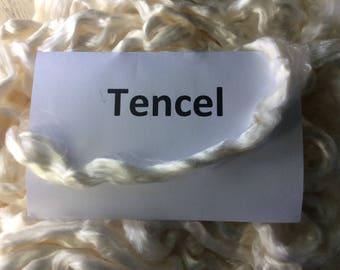 Tencel roving, tencel top - 100 grams plant based fiber, a great vegan spinning fiber, made from wood pulp