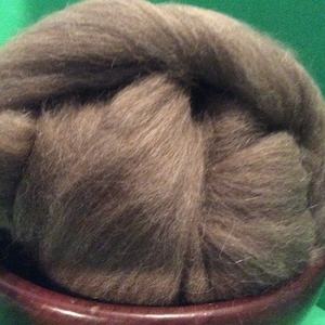 Llama Roving, Brown De-haired Baby Llama Top, 100 grams of super soft baby Llama, a dream to spin
