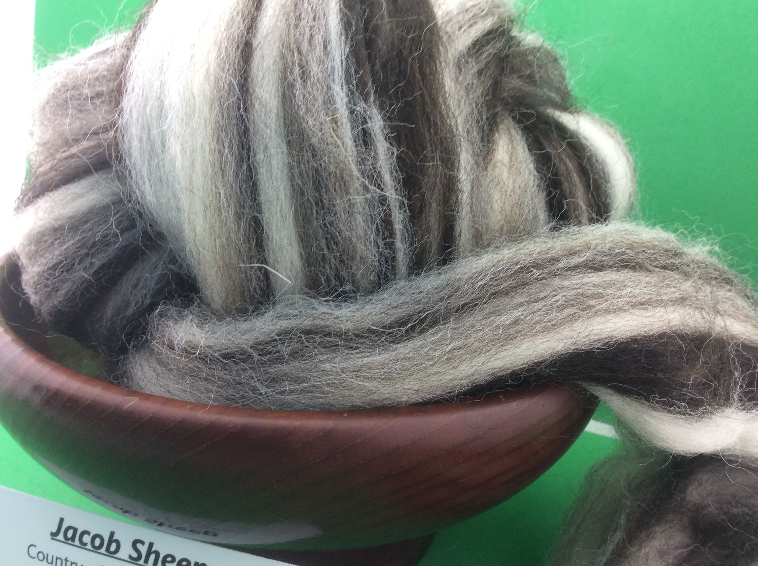 Jacob Fiber Jacob Roving, Multi Colored Jacob Top. Humbug Jacob Top, 100 Grams ...
