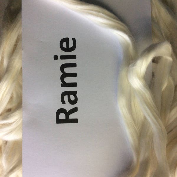 Ramie roving, ramie top, 100 grams of plant based fiber, great for those wishing to spin vegan fiber