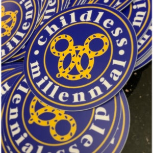 Childless Millennial Mouse Sticker