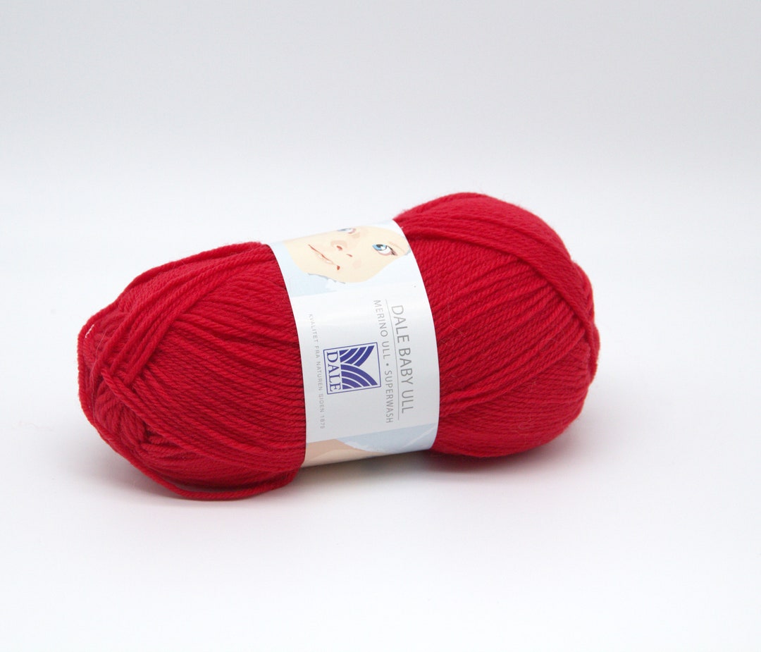 Dale Baby Ull Yarn 100 Merino Wool Superwash 50 Gr165m Etsy