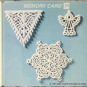 K-Lace Series Embroidery Designs Card # 39  for Janome 8000 5700 9000  Embroidery Machines 8 designs  in SEW format