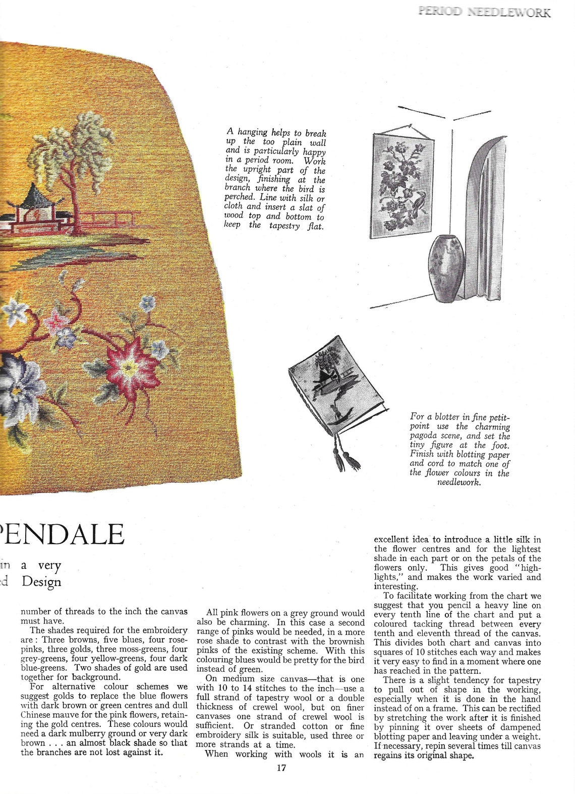 Weldons Period Needlework Designs-crewel Embroidery-jacobean Designs ...