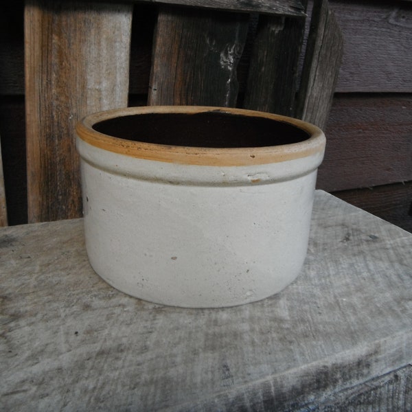 Antique Stoneware Cake Crock Etsy