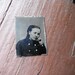 Gem Miniature Tintype Photo - Lady in Deep Thought