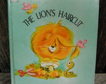 Vintage Whitman's Tell a Tell Children's Book - The Lion's Haircut