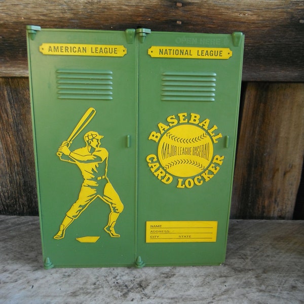 Baseball Card Locker Etsy