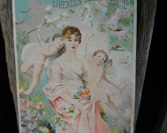 Lovely Antique Victorian Trade Card - Drexels Bell Cologne - Parkersburg WV Merchant