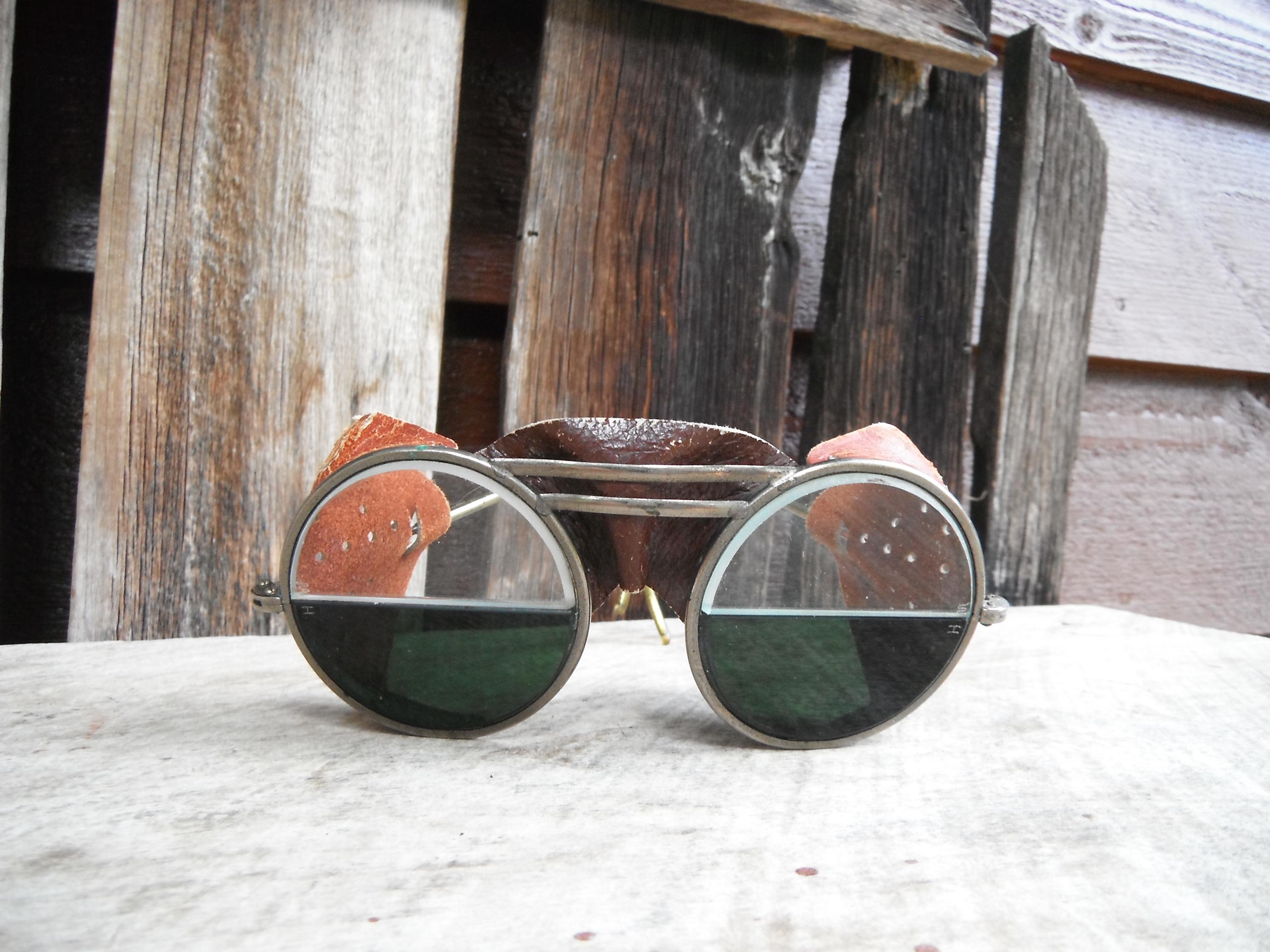 Vintage Glasses Frames, Welding, Protective, mid Century, Welding, 66-BK-SIDE_LENS_WLD-S2-66.jpg?  main image 4