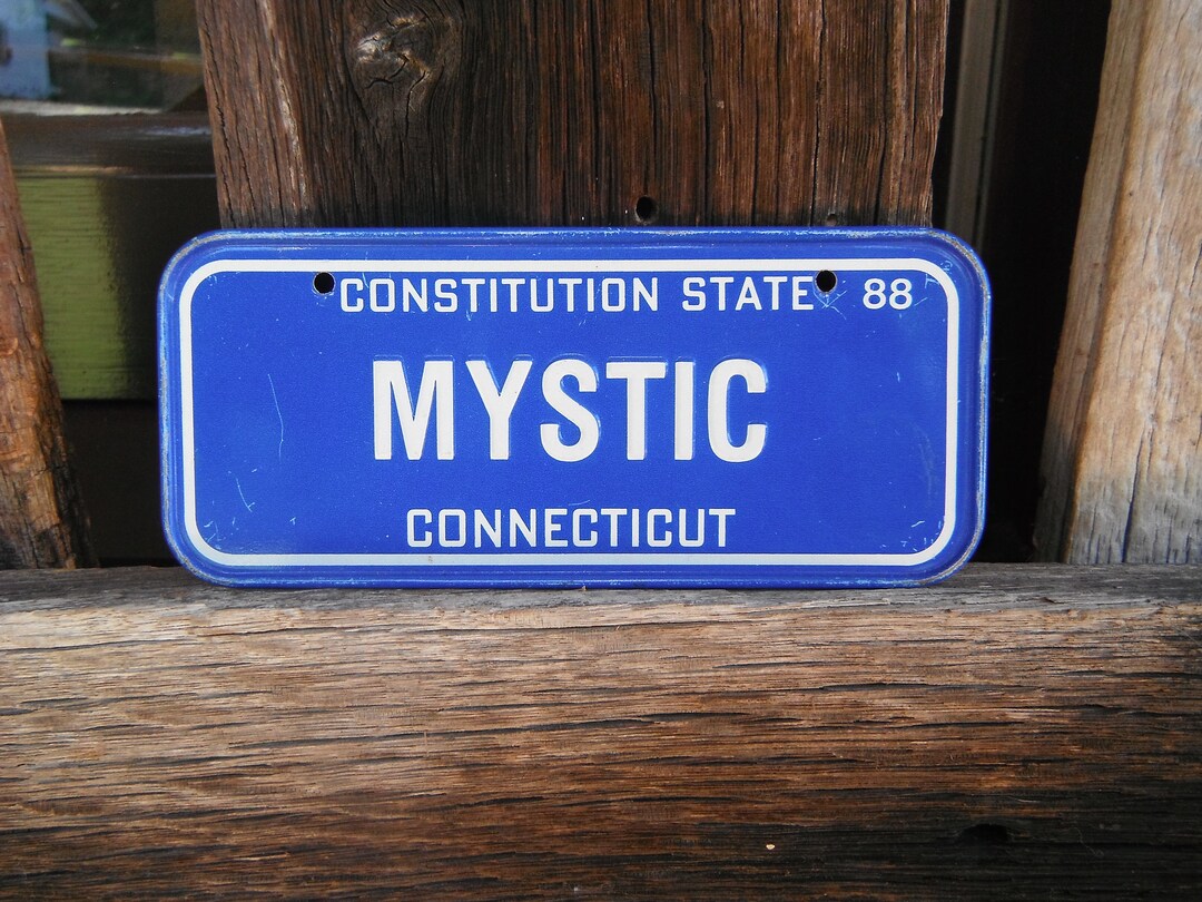 Small Bicycle Cereal Box License Plate MYSTIC CT Etsy