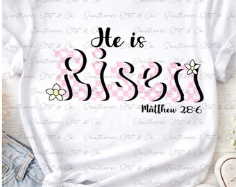 He is Risen Bible Verse Easter