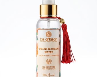 Puur oranjebloesemwater: natuurlijke gezichtstoner, aromatherapie, huidverzorging (oorsprong Marokko)