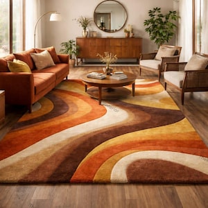 Mid century rug - Etsy 日本