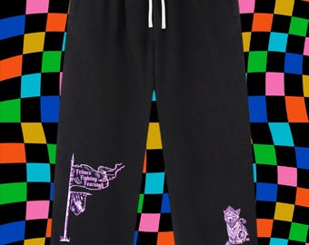 Pantalon de survêtement Knight Cat - FELINES FIGHTING FSCISM Pantalon noir confortable