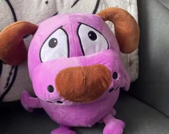 Cute Pink Dog Plush Toy | Kawaii Cartoon Puppy Stuffed Animal | Soft Funny Plushie Gift for Kids & Collectors 25cm