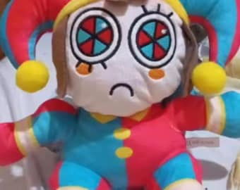 Cute Jester Plush Toy | Colorful Clown Doll Plushie | Kawaii Circus Stuffed Animal | Soft Funny Gift for Kids & Collectors 25cm