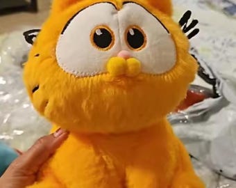 Chubby Garfield Plush Toy – Soft Orange Cat Stuffed Animal, 20cm Huggable Doll