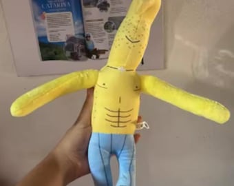 Handmade Banana Plush Doll – Funny Character Toy, Whimsical Decor