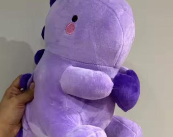 Cute Purple Dinosaur Plush Toy | Soft Kawaii Dino Stuffed Animal | Cozy Cartoon Plushie | Gift for Kids & Plush Lovers 28cm
