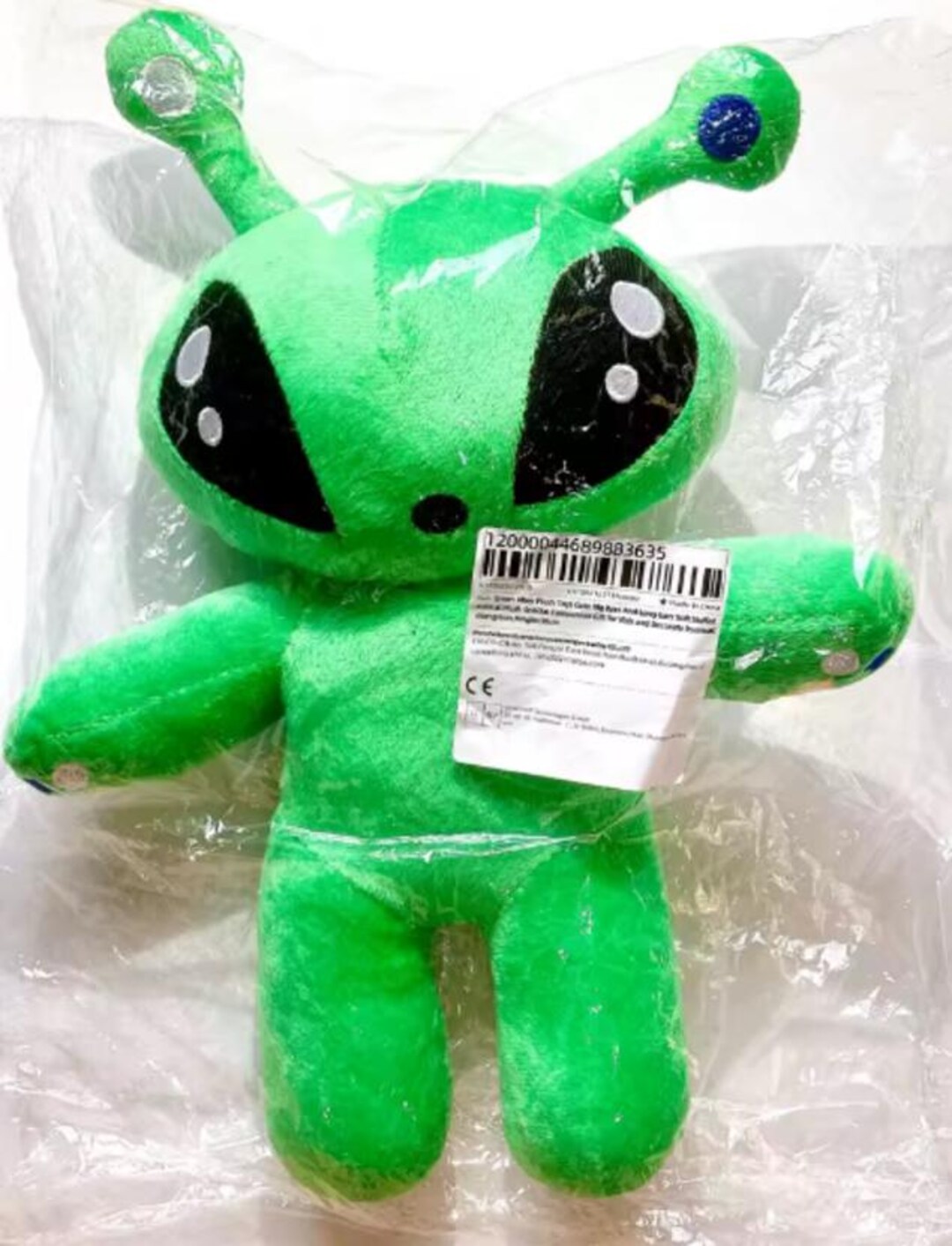 Cute Green Alien Plush Toy – Kawaii Space Stuffed Animal – Soft Sci-fi ...