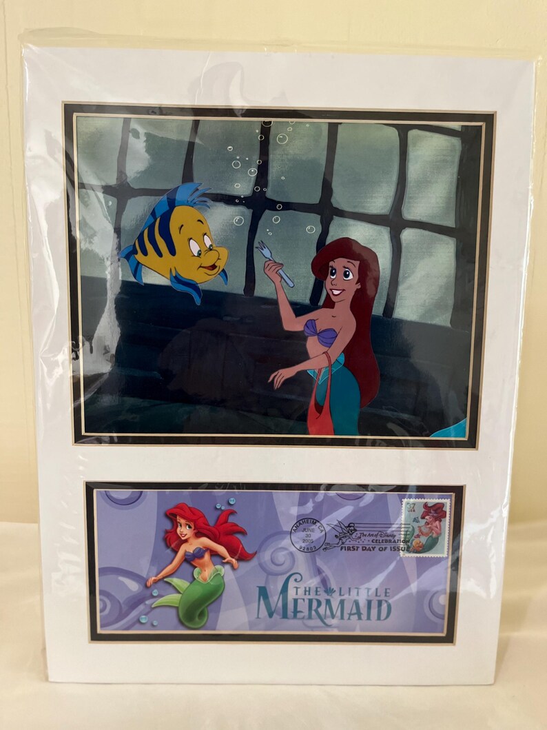 Disney the Little Mermaid Stamp Art and Envelope 2005 USPS Special ...