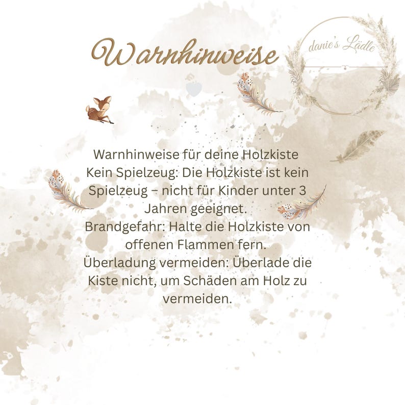 Geschenk Patentante personal – Erinnerungskiste mit Namen – Taufgeschenk Patin – Holzkiste individuell – Geschenk zur Taufe Mädchen Junge image 5