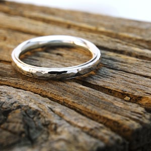 Hammered fidget spinning ring 12 ga, playful ring, sterling silver, meditation, mindfulness, worry ring, anxiety, stacking, adhd image 1