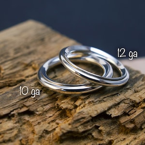 Hammered fidget spinning ring 12 ga, playful ring, sterling silver, meditation, mindfulness, worry ring, anxiety, stacking, adhd image 9