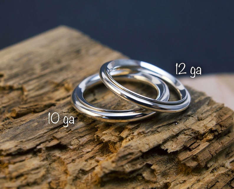 Hammered fidget spinning ring 12 ga, playful ring, sterling silver, meditation, mindfulness, worry ring, anxiety, stacking, adhd image 9