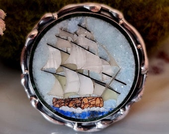 Statement Ring Brigantine Mosaic Ring Sterling Silver Jewelry