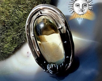 Citrine Ring Sun Yellow Stone Sterling Silver Jewelry Izovella