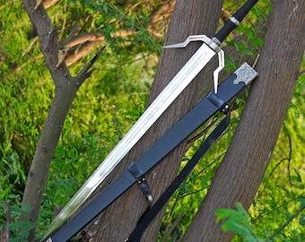 CUSTOM Handmade Stainless Steel King Witcher 3 Sword Master Sword Of Geralt Of Rivia Feline Steel Silver Sword Replica, Best CHRISTMAS Gifts