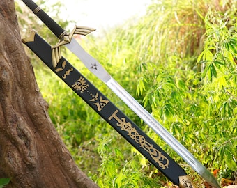 Legend of Zelda Link Master Sword Replica | Hero of Time Fantasy Movie Inspired Handmade Collectible | Cosplay Display Prop | Christmas Gift