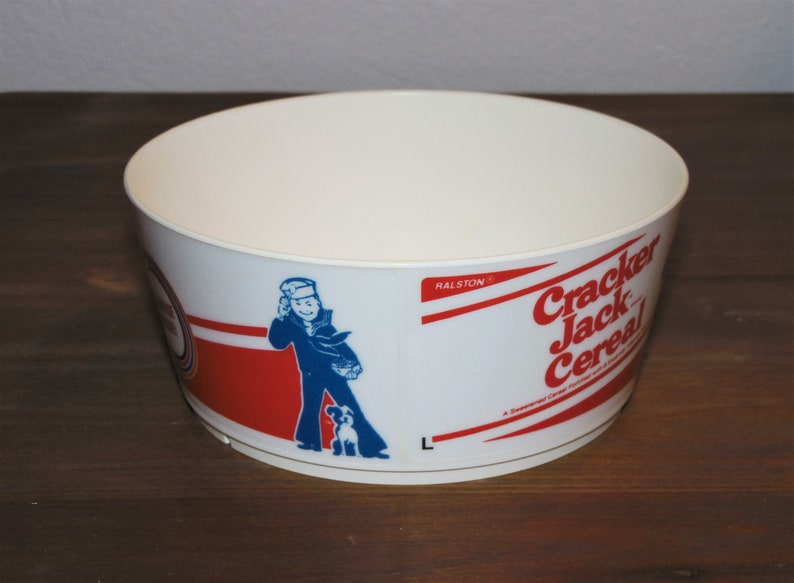 Cracker Jack Cereal Bowl vintage Ralston 1983 mail in Etsy