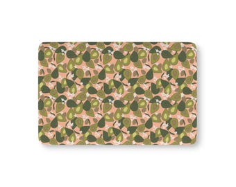 Hoeslaken voor babybedje met avocadopatroon | Kwekerij groene avocado