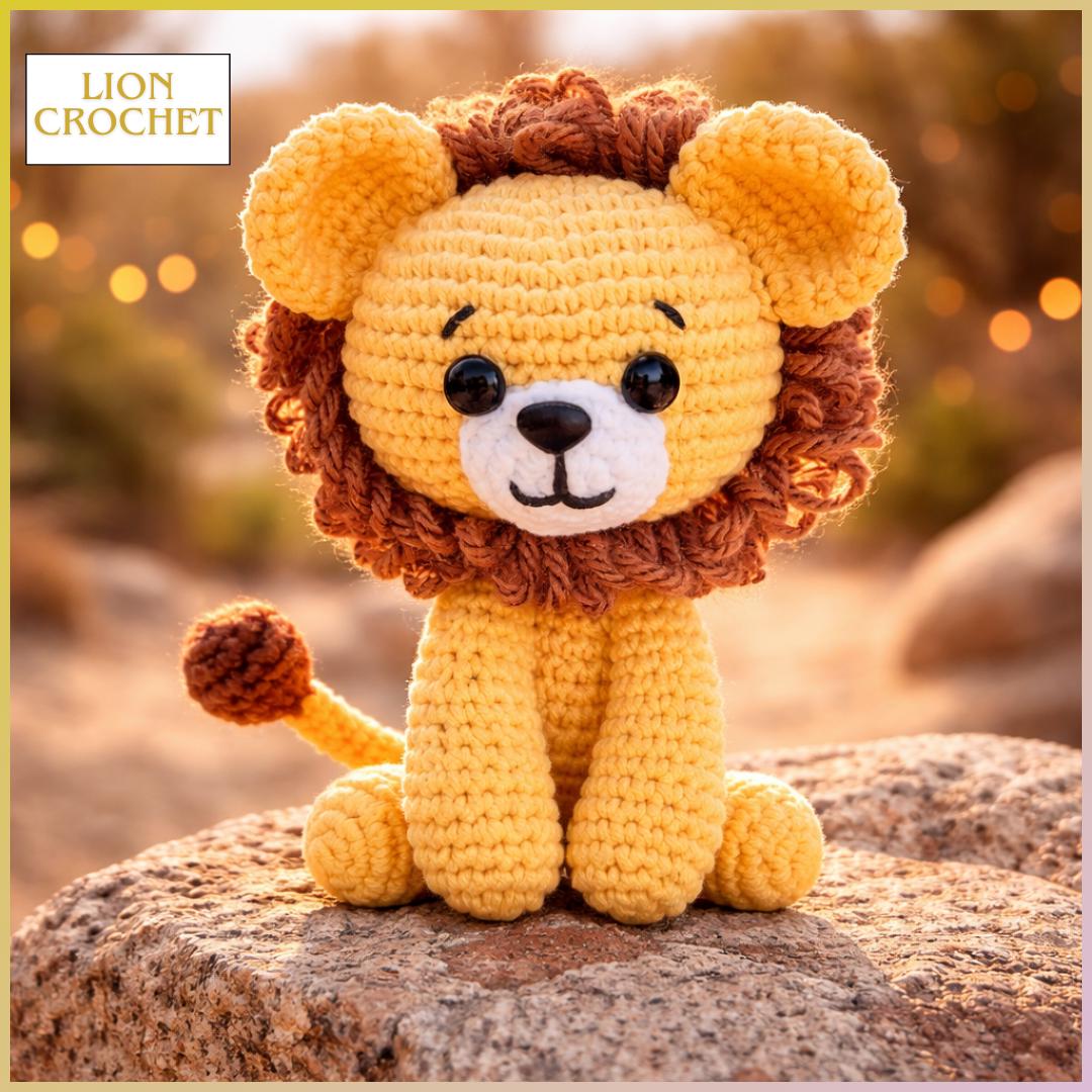Lion Amigurumi Crochet Pattern | Easy Jungle Animal Plush (PDF Pattern ...