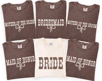 Westerse shirts voor de bruidsmeisjes, cowgirl-shirts, bijpassende outfits voor het bruidsteam, rustieke shirts voor het bruidsgezelschap, cadeau voor de ceremoniemeester