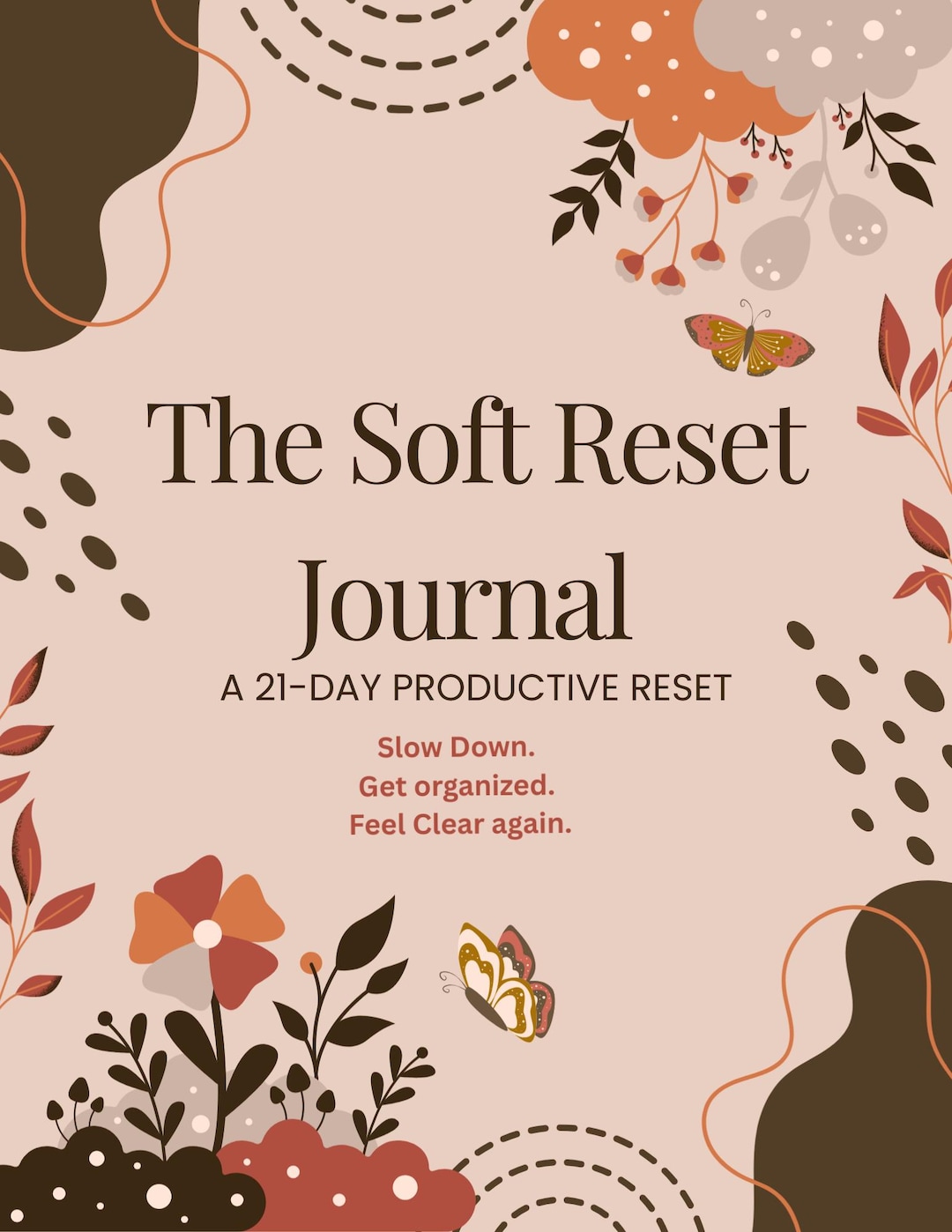 The Soft Reset Journal | 21 Day Productivity Reset | Gentle Planner for ...