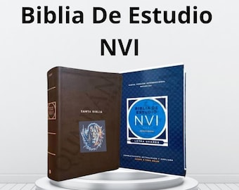 Biblia de Estudio NVI en Español tapa dura con índices